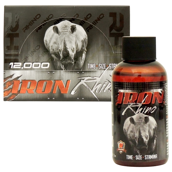 SS-75 Rhino Iron 12K Male Sexual Performance Enhancement Drink. 12ct. 2oz. Bottles. Time. Size. Stamina
