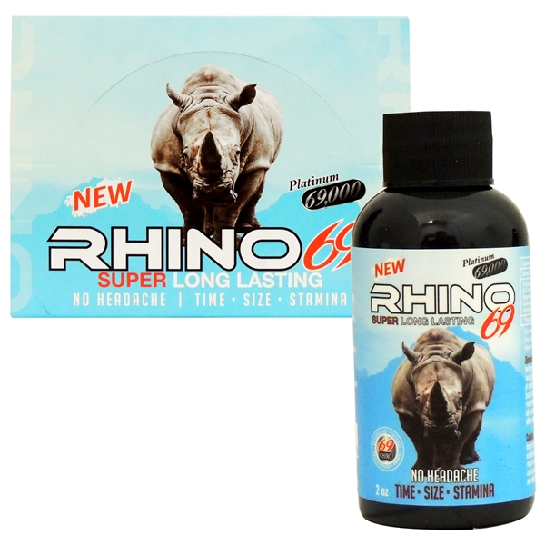 SS-76 Rhino 69 Platinum Male Sexual Performance Enhancement Drink. 12ct. 2oz. Bottles. Time. Size. Stamina