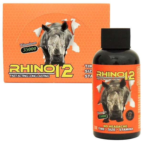 SS-77 Rhino12 Titanium 35K Male Sexual Performance Enhancement Drink. 12ct. 2oz. Bottles. Time. Size. Stamina