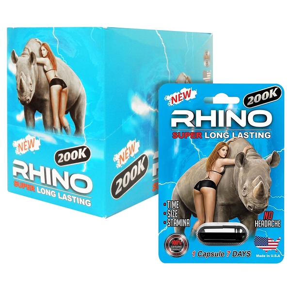 SS-86 Rhino Blue - 200K - Male Sexual Performance Enhancement Pills | 22 count