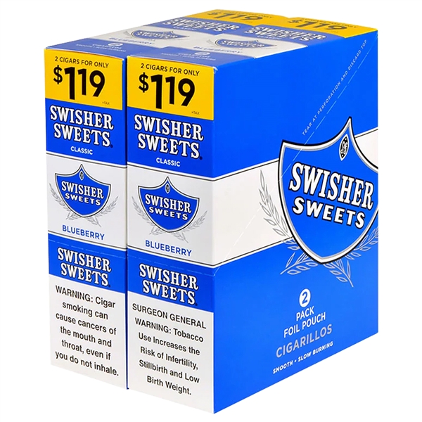 SW-119_BB Swisher Sweets | 2 for $1.19 | 30 Pouches | Blueberry
