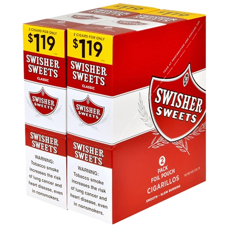 SW-119_C Swisher Sweets | 2 for $1.19 | 30 Pouches | Classic