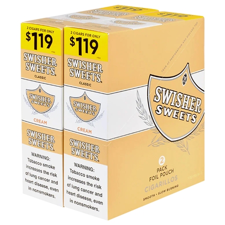 SW-119_CM Swisher Sweets | 2 for $1.19 | 30 Pouches | Cream