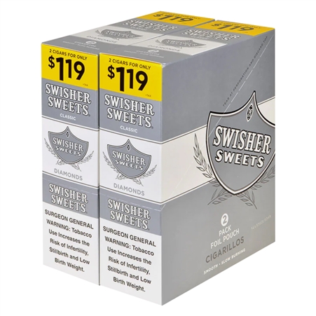 SW-119_D Swisher Sweets | 2 for $1.19 | 30 Pouches | Diamond