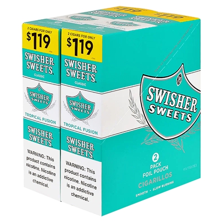 SW-119_TF Swisher Sweets | 2 for $1.19 | 30 Pouches | Tropical Fusion