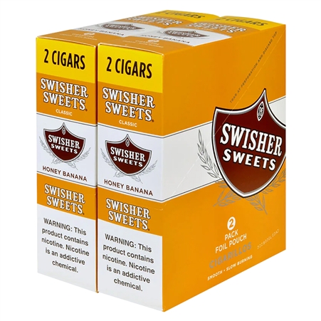 SW-200_HB Swisher Sweets | Save On 2 Cigars | 30 Pouches | Honey Banana