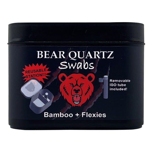 SW-3 Bear Quartz Swabs | Bamboo + Flexies | 100 Pieces