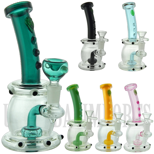 SY-N1 8" Water Pipe + Stemless + Showerhead + Bent Neck + Color