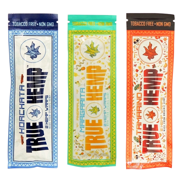 TH-007 True Hemp Wraps | Organic Hemp | 25 Pouches 2 Hemp Wraps