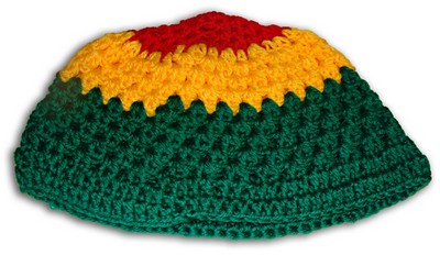 V-08 RASTA COLOR KNITTED BEANIE