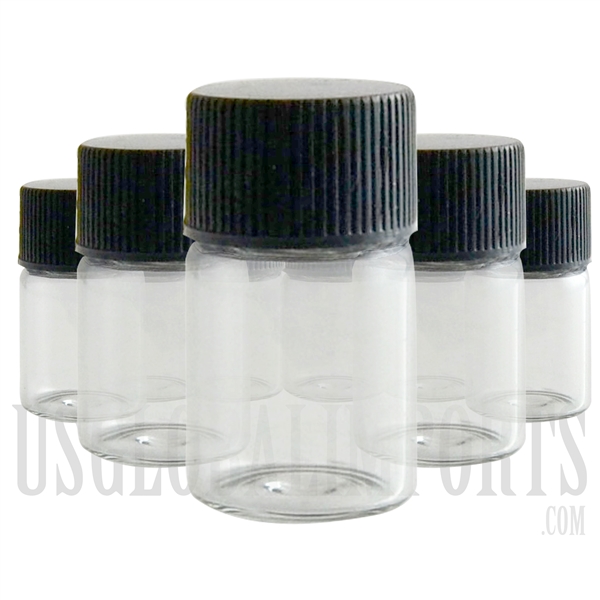 V-75 1" Glass Container Jar 72 count