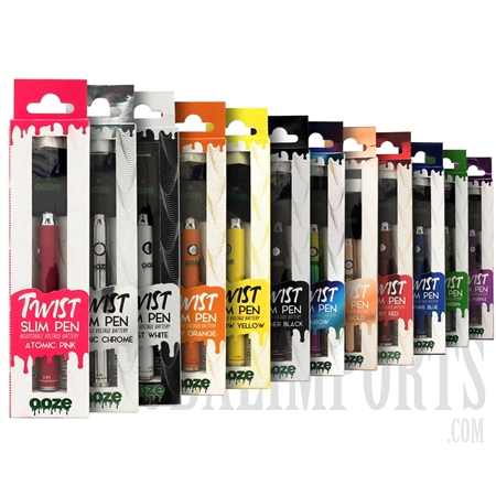 VPB-110 Ooze Twist Slim Pen Battery | 320 mAh | Many Color Options
