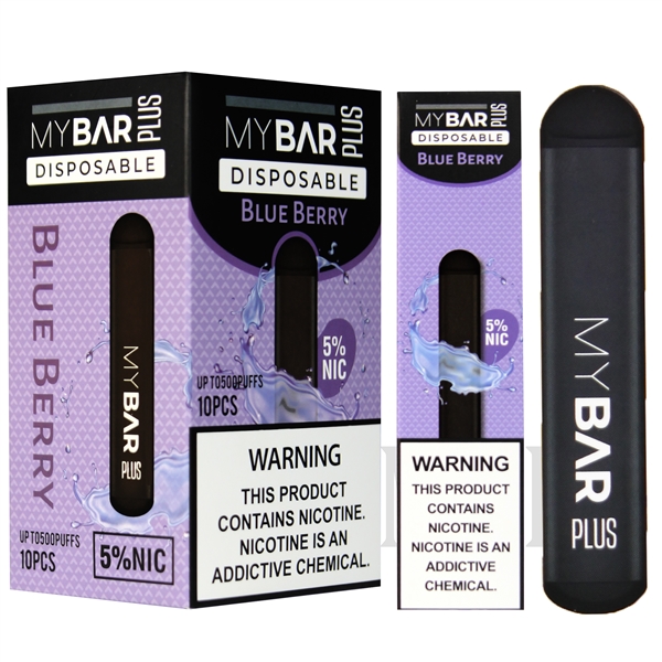 VPEN-1066 My Bar Plus Disposable Device | 2ml | 5% Salt Nic | 10 Pack | 500 Puffs | Many Flavor Options