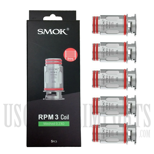 VPEN-110.00.0 SMOK RPM3 Coils. Meshed 0.23ohm. 5 Pieces
