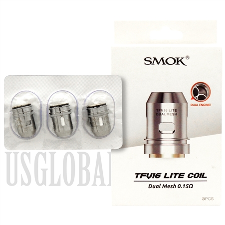 VPEN-1105 SMOK TFV16 Lite Coil Replacement Coils | Duall Mesh 0.15ohm | 3 Pieces