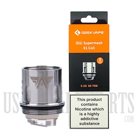 VPEN-1152 GeekVape Supermesh X1 Coil | 0.2ohm | 60-70W | 5 Pack