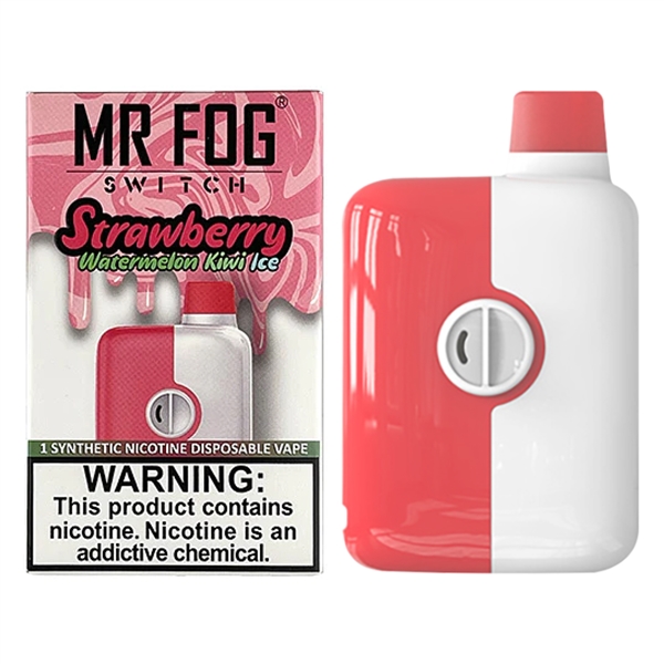 VPEN-1175-6 Mr Fog Max Switch Disposable | 5500 Puffs | 15ML | TFN | 5% | 10 Pack | Strawberry Watermelon Kiwi Ice