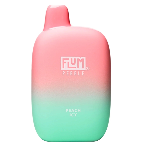 VPEN-1178-PI Flum Pebble | 6000 Puffs | 14ML TFN Rechargeable | 5% | 10 Pack | Peach Icy