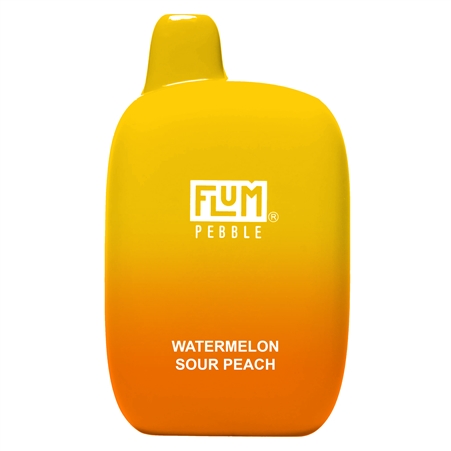 VPEN-1178-WSP Flum Pebble | 6000 Puffs | 14ML TFN Rechargeable | 5% | 10 Pack | Watermelon Sour Peach