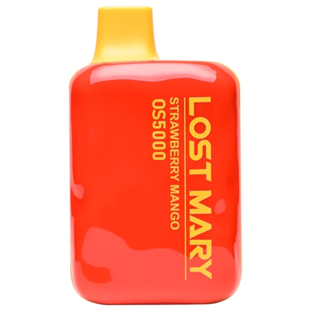 VPEN-1183-SM Lost Mary OS5000 Puffs | 13ML | Rechargeable | 10 ct | Strawberry Mango