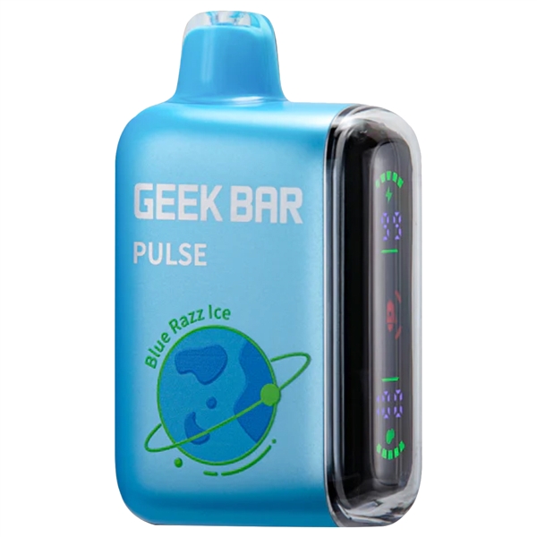 VPEN-1210-BRI Geek Bar Pulse Kit | 15k Puffs | 5ct | Blue Razz Ice