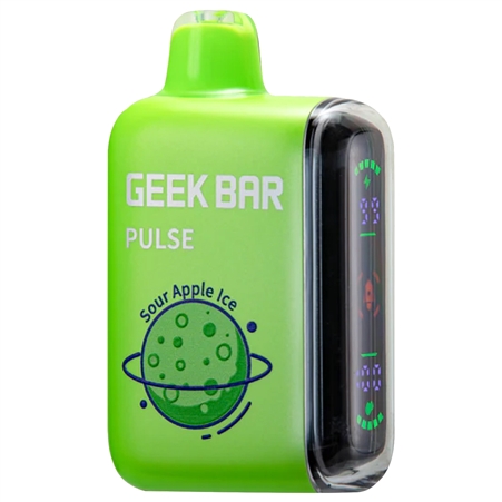 VPEN-1210-SAI Geek Bar Pulse Kit | 15k Puffs | 5ct | Sour Apple Ice