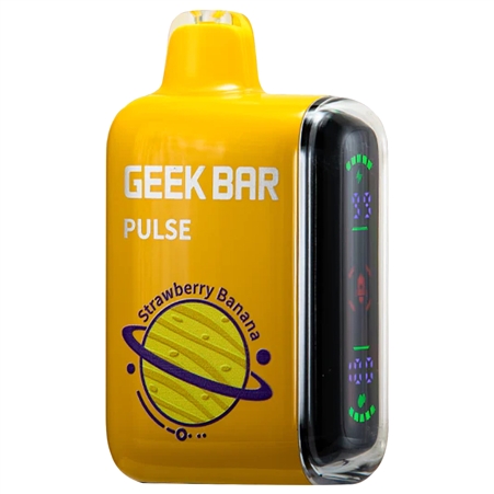 VPEN-1210-SB Geek Bar Pulse Kit | 15k Puffs | 5ct | Strawberry Banana