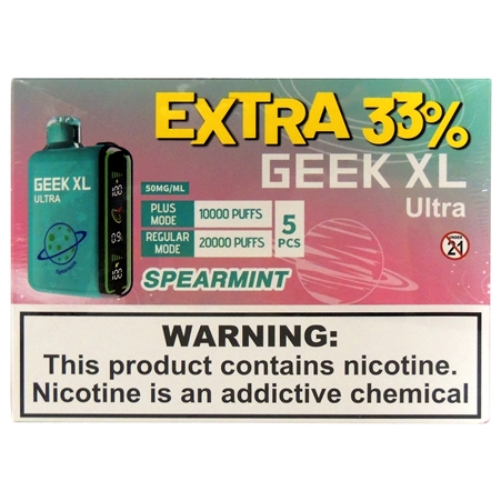 VPEN-1213-S Geek XL Ultra | 20k Puffs | 5ct | Spearmint