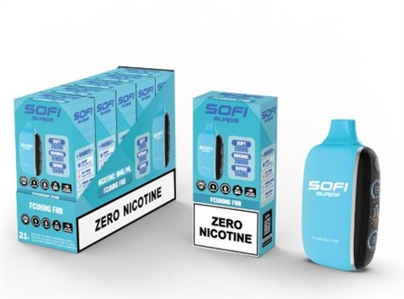 VPEN-1233 Sofi Surge | 15k-25k Puffs | 4 Modes | 0 % Nicotine | 5 Pack | Clear