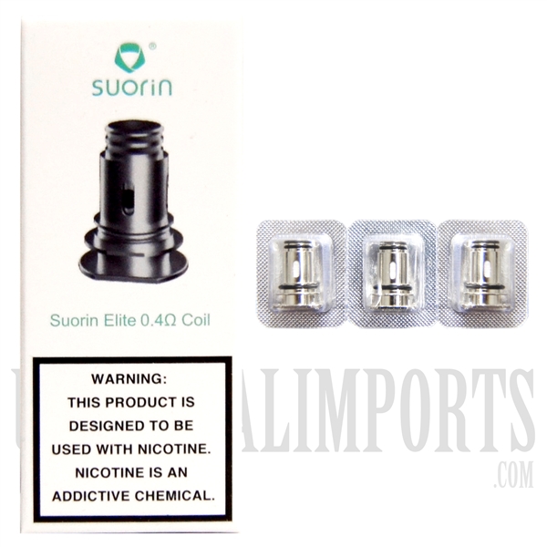 VPEN-161565 Suorin Elite 0.4 Coil | 3 Per Pack | Individual or 20 Packs Display Box