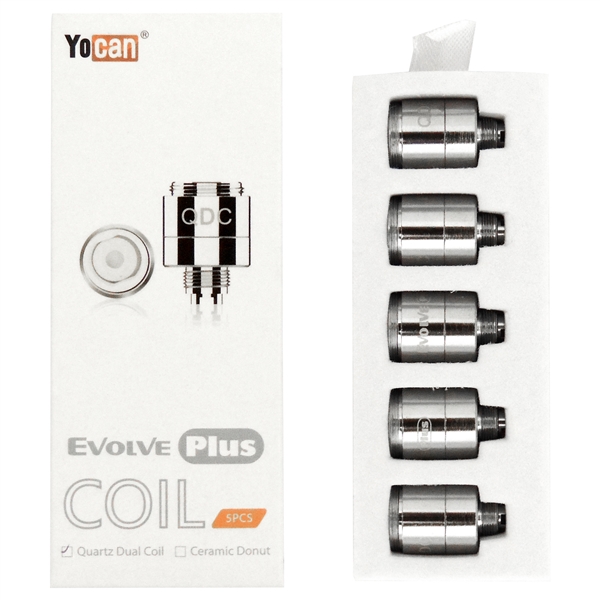 VPEN-520366 Yocan Evolve Plus Coil | 5 pcs | Quartz Dual Coil