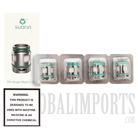 VPEN-554000032 Suorin Tri Single Mesh 0.2 Coil | 4 Piece | Individual or 15ct Box