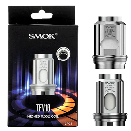 VPEN-559 SMOK TFV18 Replacement Coils | 0.33ohm | 3pcs