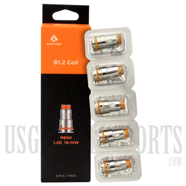 VPEN-56655 GeekVape B1.2 Coil | 1.2ohm | 10W-14W | 5 Pack