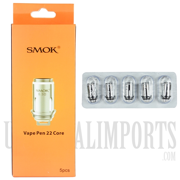 VPEN-691 SMOK Vape Pen 22 Core Replacement Coils 5 Pieces