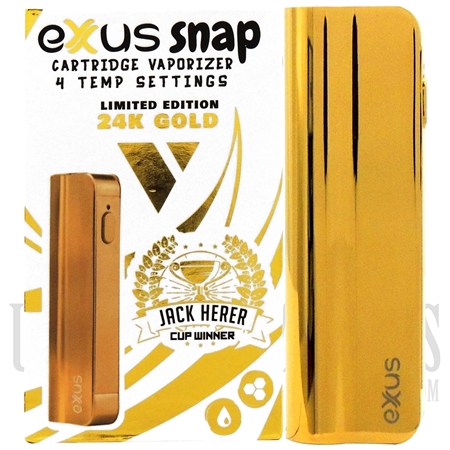 VPEN-7584 Exxus Snap Limited Edition | VV Variable Voltage Cartridge Vaporizer | Jack Herer Cup Winner | 24K Gold