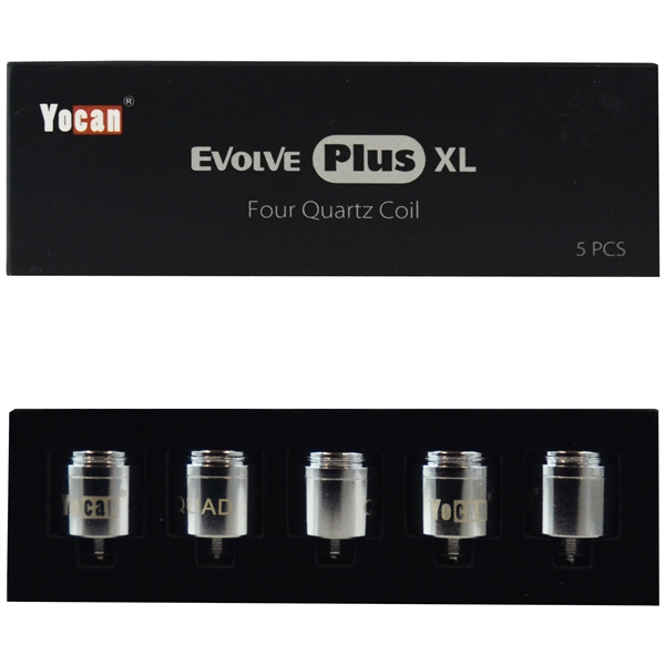 VPEN-7615 Yocan Evolve Plus XL Four Quartz Dual Coil | 5 pcs