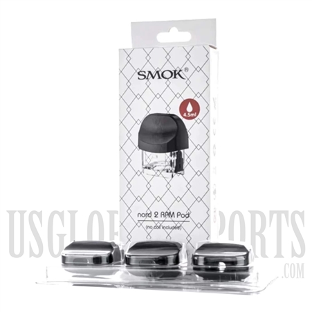 VPEN-80071 SMOK Nord 2 RPM Empty Replacement Pod. 3 Pieces