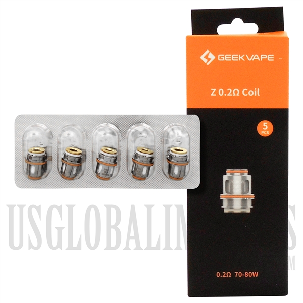 VPEN-8911107 GeekVape Zeus Sub-Ohm | 0.2ohm | 70W-80W | 5 Piece Pack