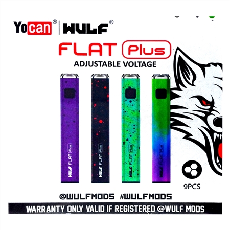 VPEN-895226 Yocan Wulf Flat Plus Cartridge Vaporizer | 9 pcs