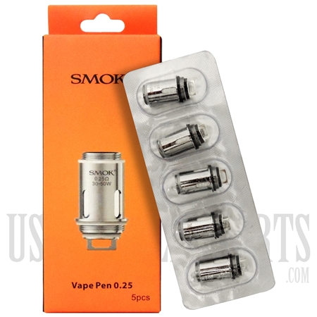 VPEN-9403 SMOK Vape Pen 0.25ohm Replacement Coils | 5 pack