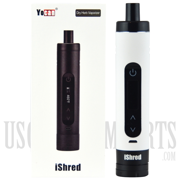 VPEN-963 Yocan iShred Dry Herb Vaporizer. 2 Color Choices