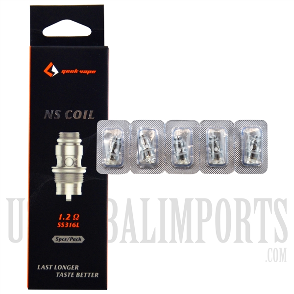 VPEN-984 NS Coil by GeekVape 1.2ohm. 5 Piece Pack