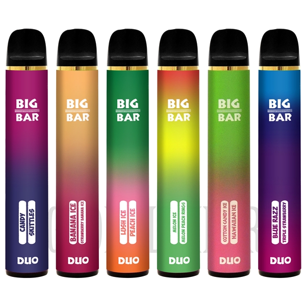 VPEN-BBISB Big Bar Duo Disposable Vape | 2200 Puffs | 6.5ML | 5% | 2 Flavors in 1 | Many Duo Flavor Options