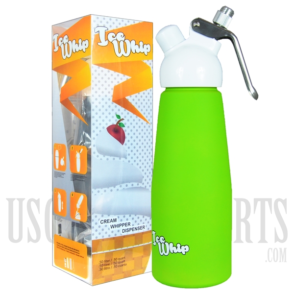 WI-06 Ice Whip Cream Dispenser. Half Liter. Green