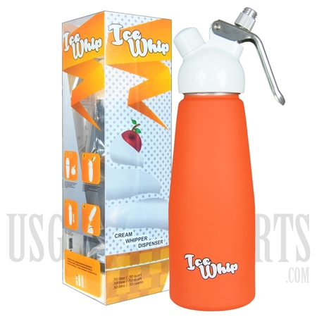 WI-06 Ice Whip Cream Dispenser. Half Liter. Orange