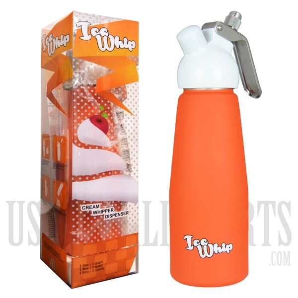 WI-07 Ice Whip Cream Dispenser. One Liter. Orange