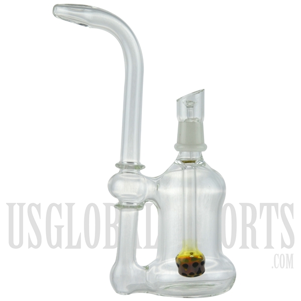 WP-1335 9" Stemless + Bent Neck + Color. Water Pipe Rig