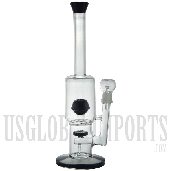 WP-1544 14" Stemless + Shoerhead + Dome Showerhead + Color. Water Pipe Rig