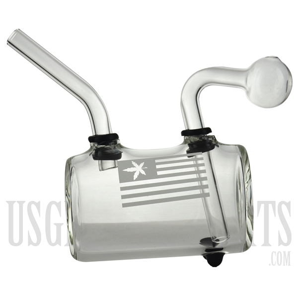 WP-1742 4" Oil Burner Water Pipe + Sticker Decal Design